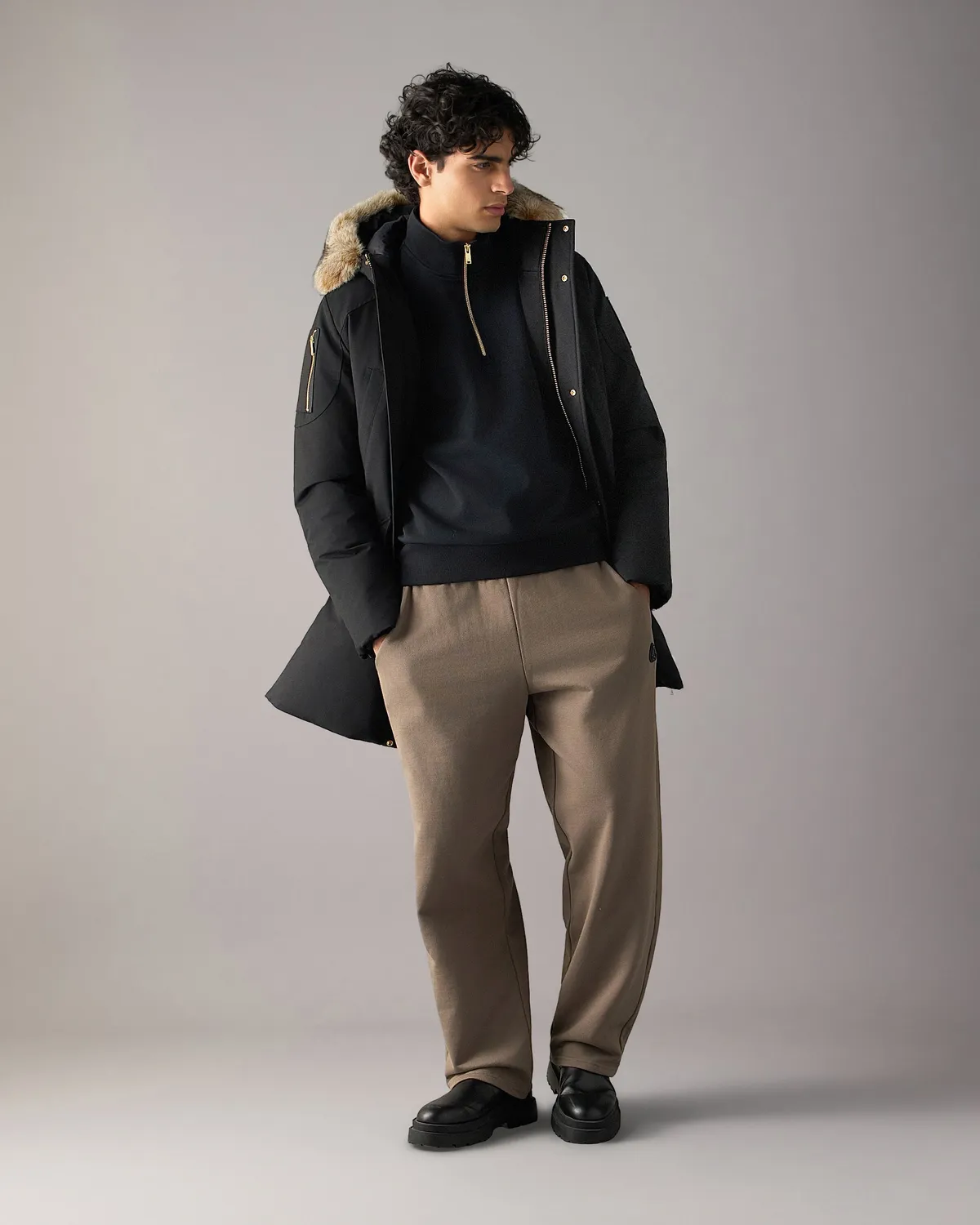 Moose Knuckles Stirling 2.0 parka duvet Black-Bronze