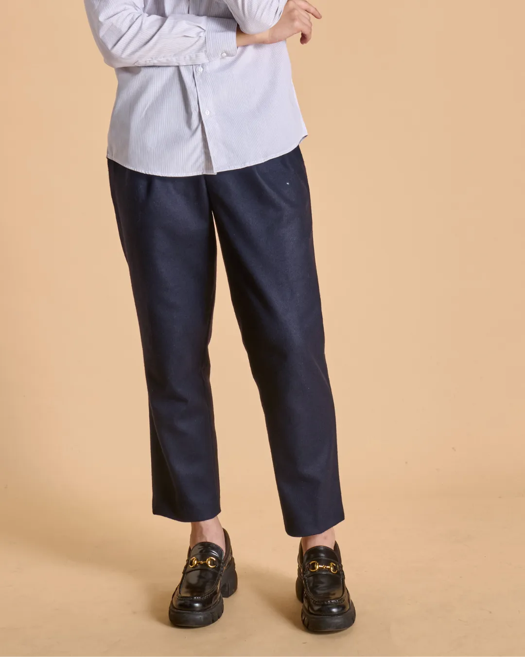 SOUBACQ Saint-Germain pantalon homme laine bleue