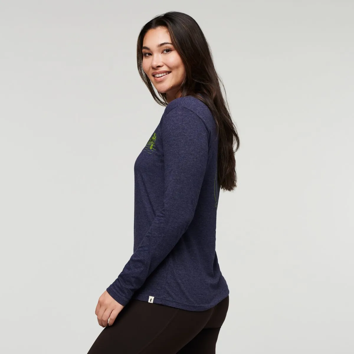 Cotopaxi Hello Llama t-shirt manches longues Silver Leaf