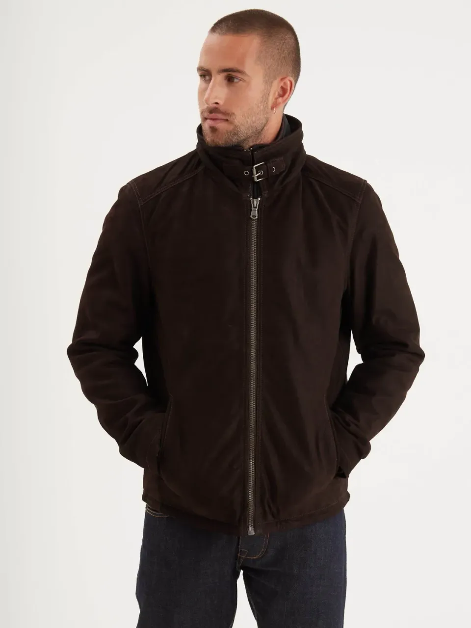 Daytona Ford blouson cuir marron vachette