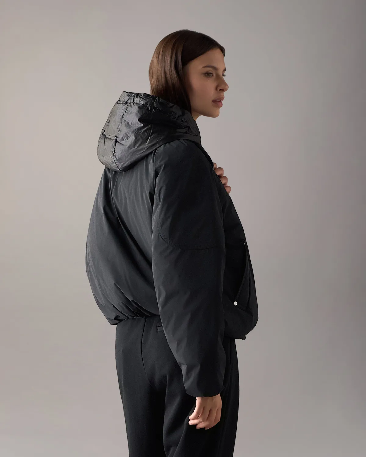 Moose Knuckles Tegan Bomber Duvet Noir Légère Femme