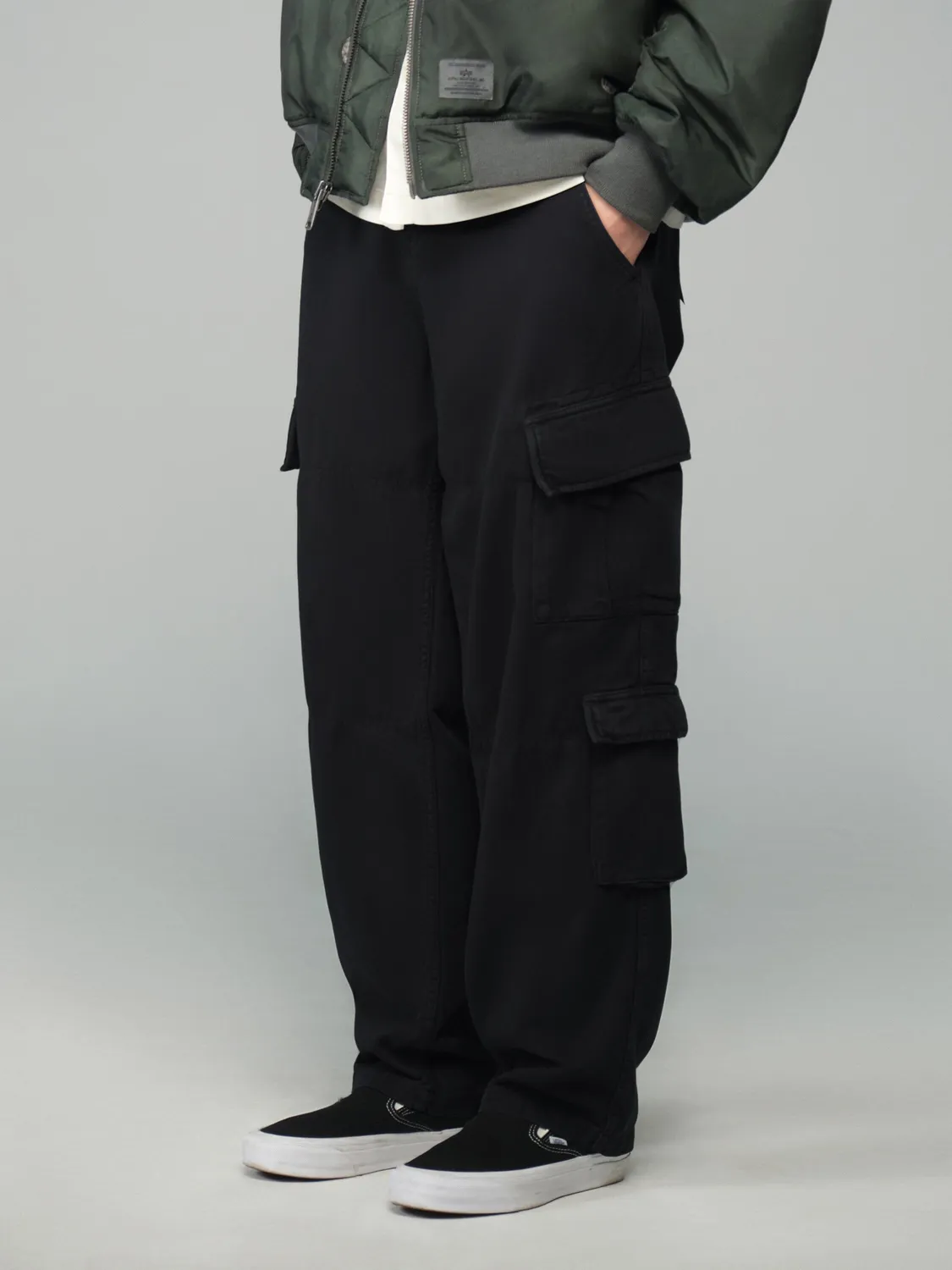 Alpha Industries ACU pantalon cargo noir coton