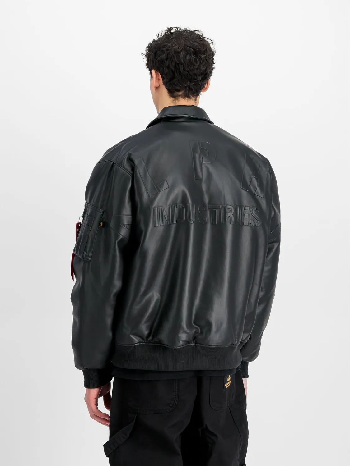 Alpha Industries PU College blouson noir similicuir