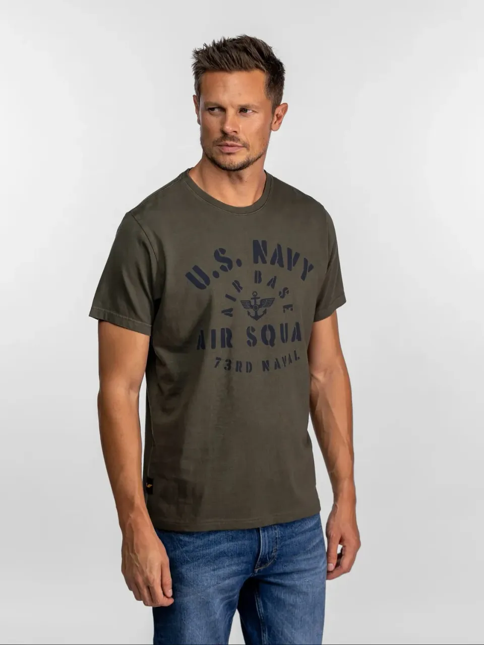 Daytona Gaylord t-shirt homme Irish Cream coton stone wash