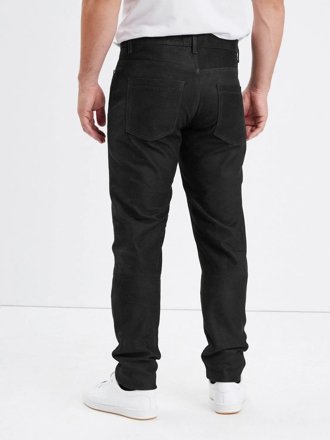 DAYTONA Booling madison pantalon cuir noir vachette