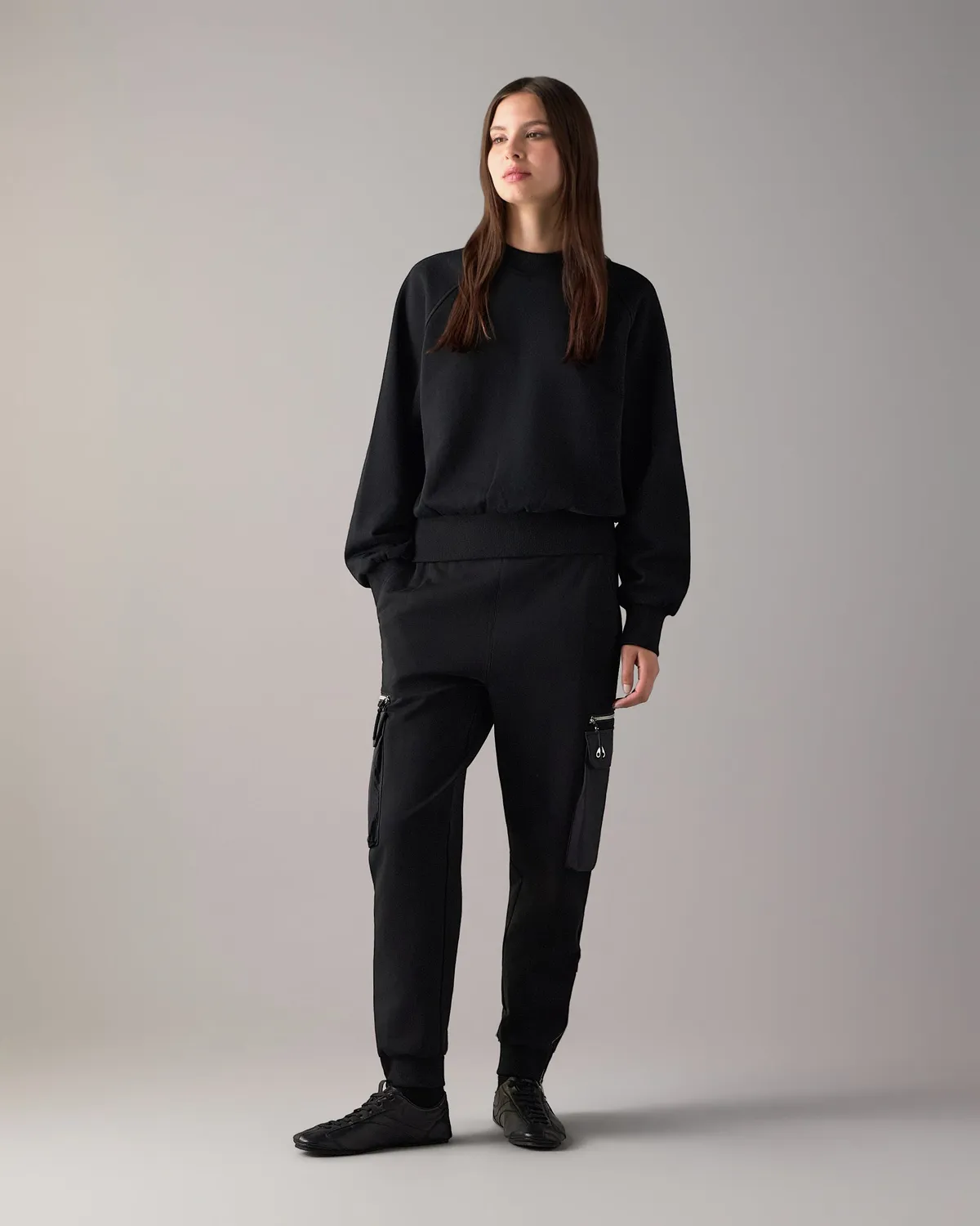 Moose Knuckles YYZ sweat col rond noir