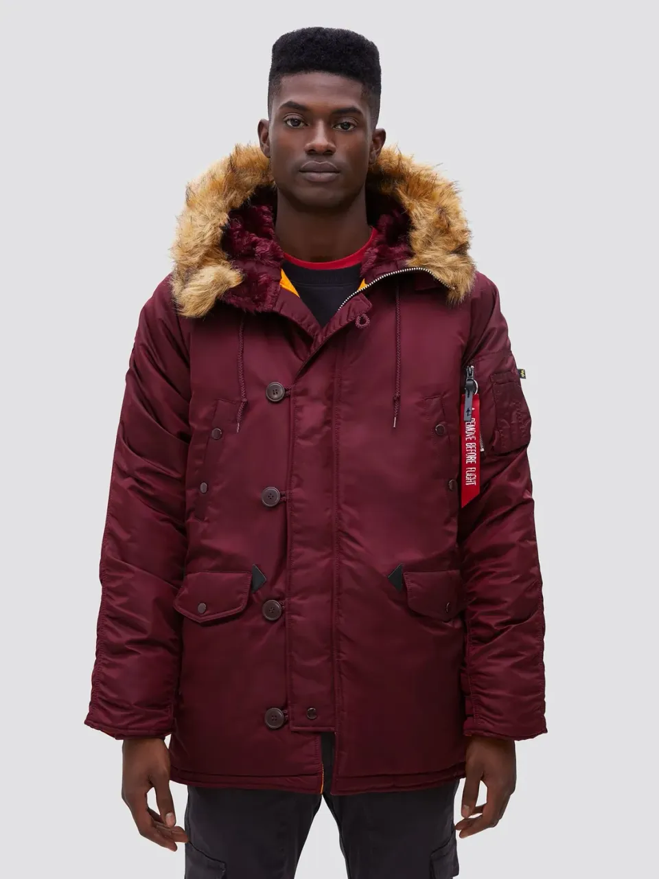 Alpha Industries N-3B Slim parka homme grand froid nylon