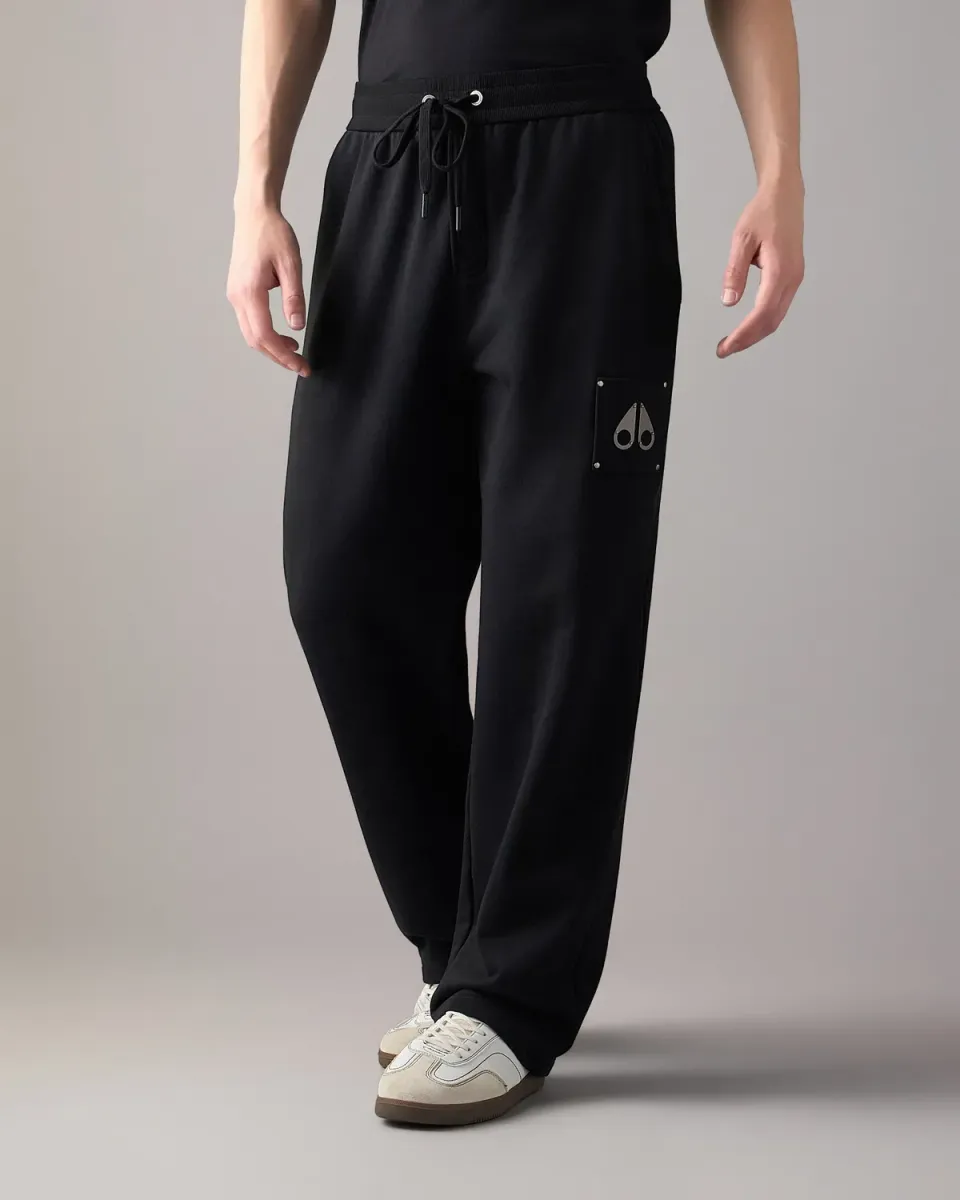 Moose Knuckles Hartsfield pantalon droit Black coton