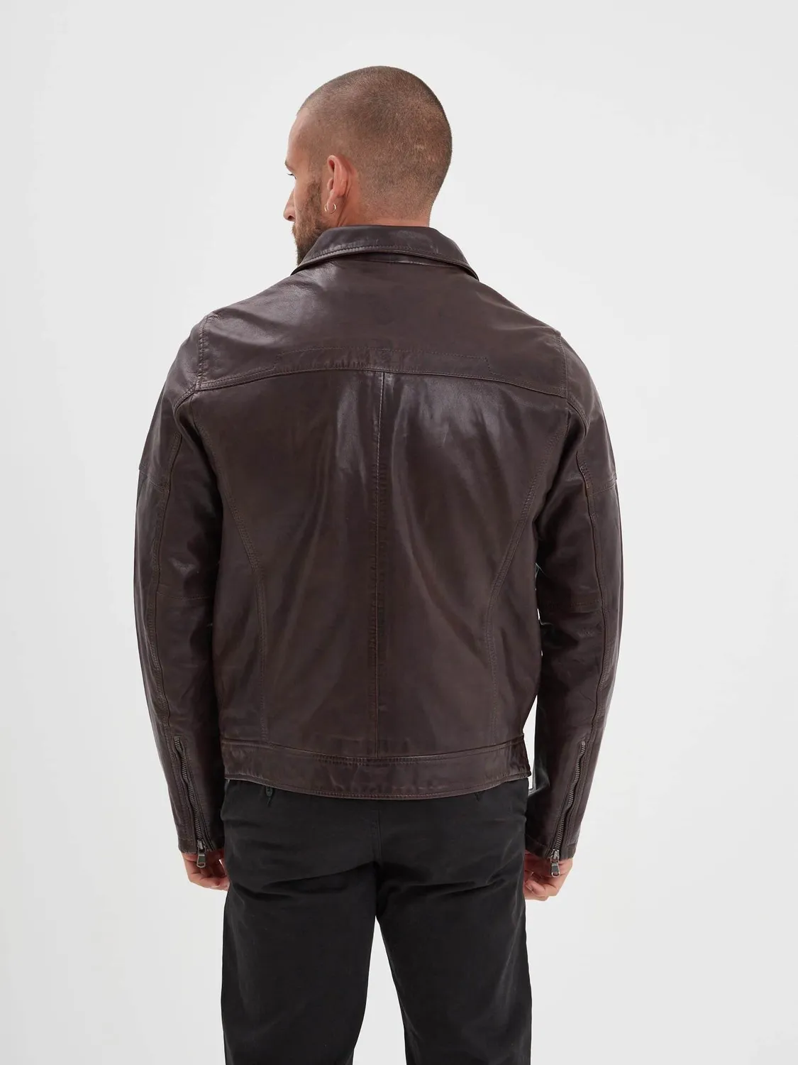 Daytona Mick blouson cuir homme bison cuir mouton
