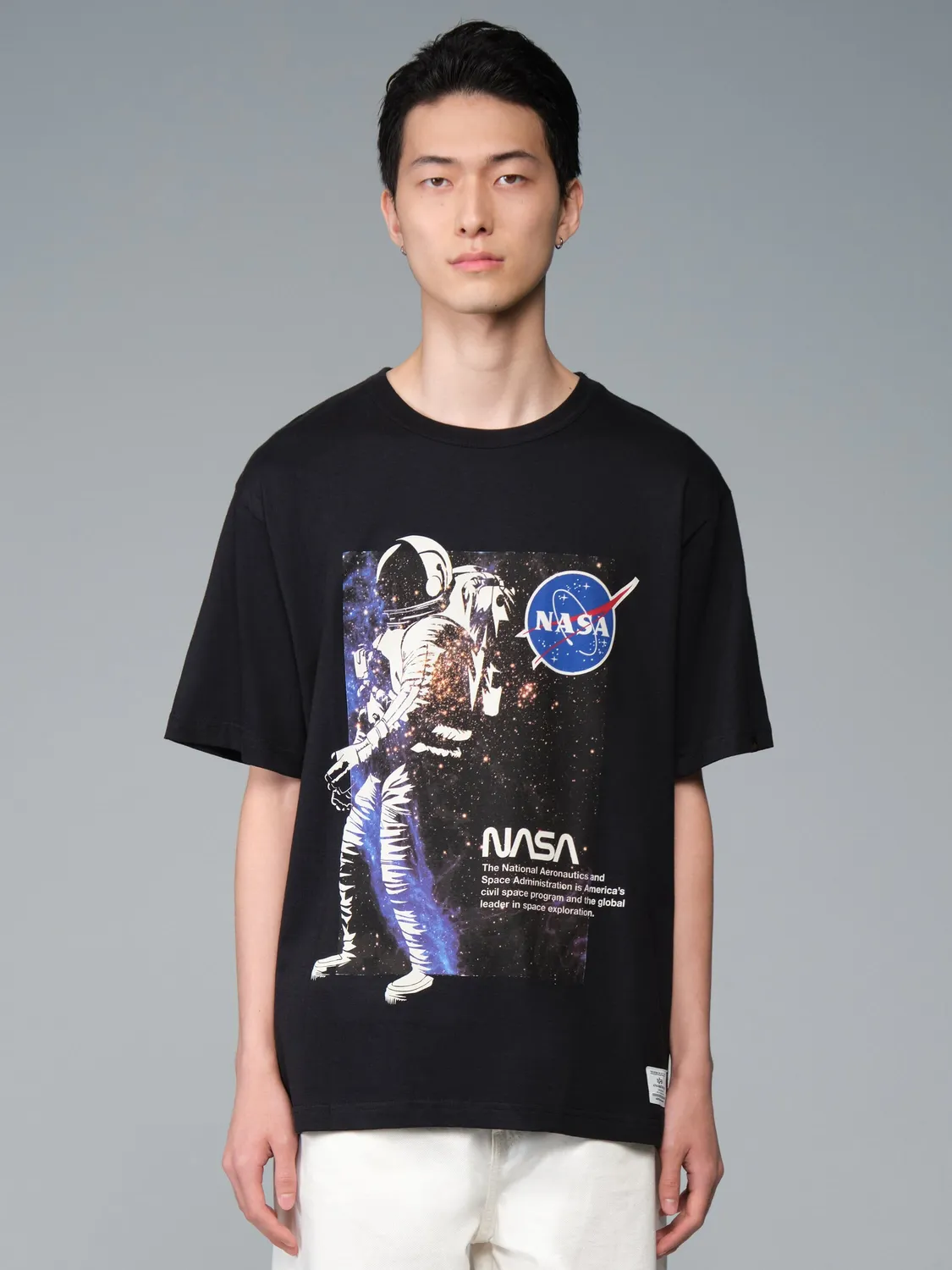 Alpha Industries NASA Astronaut t-shirt noir coton astronaute