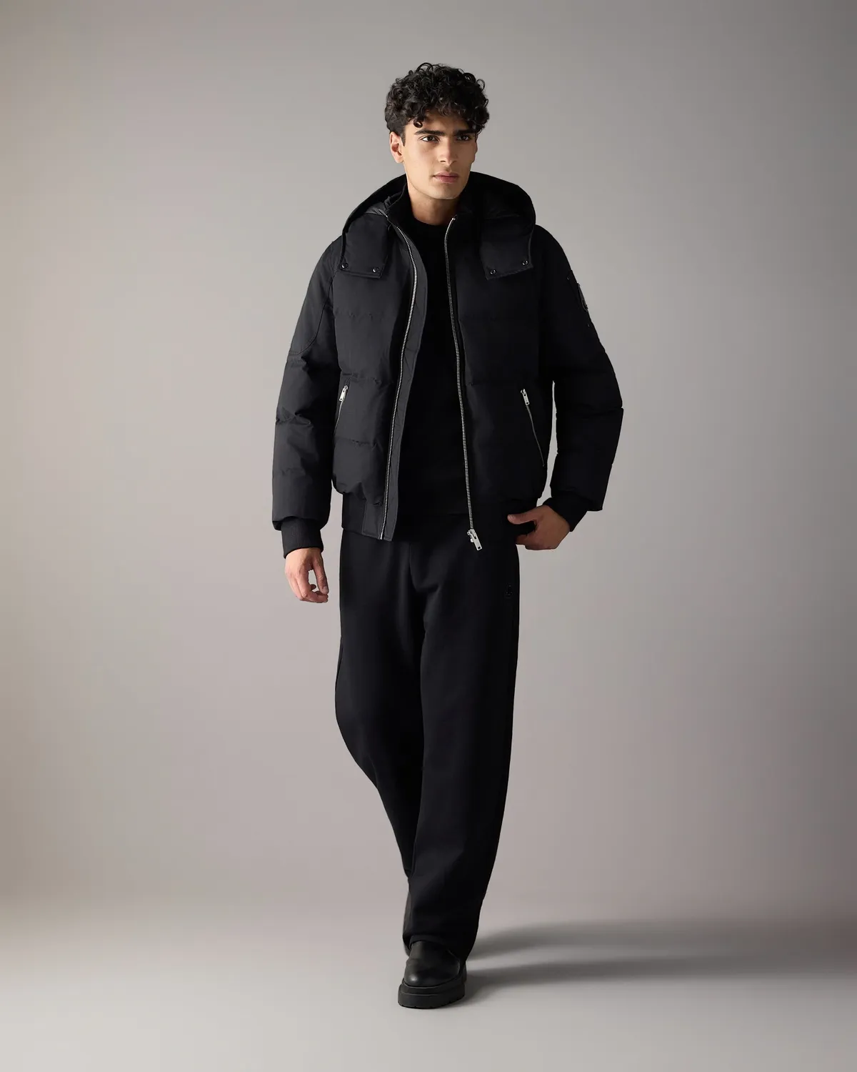 Moose Knuckles Banff bomber duvet noir très chaud
