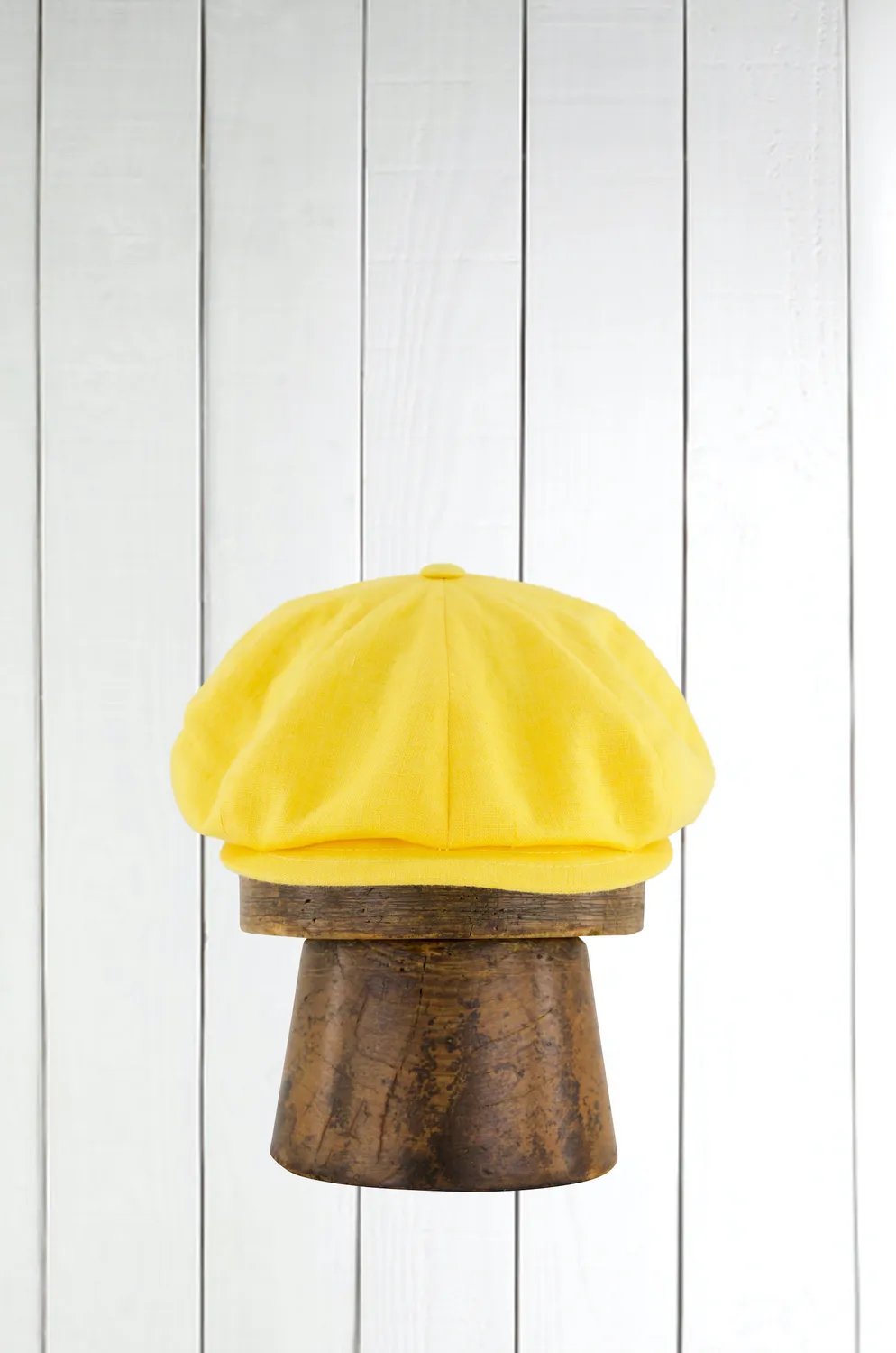 Hollington casquette lin jaune citadine
