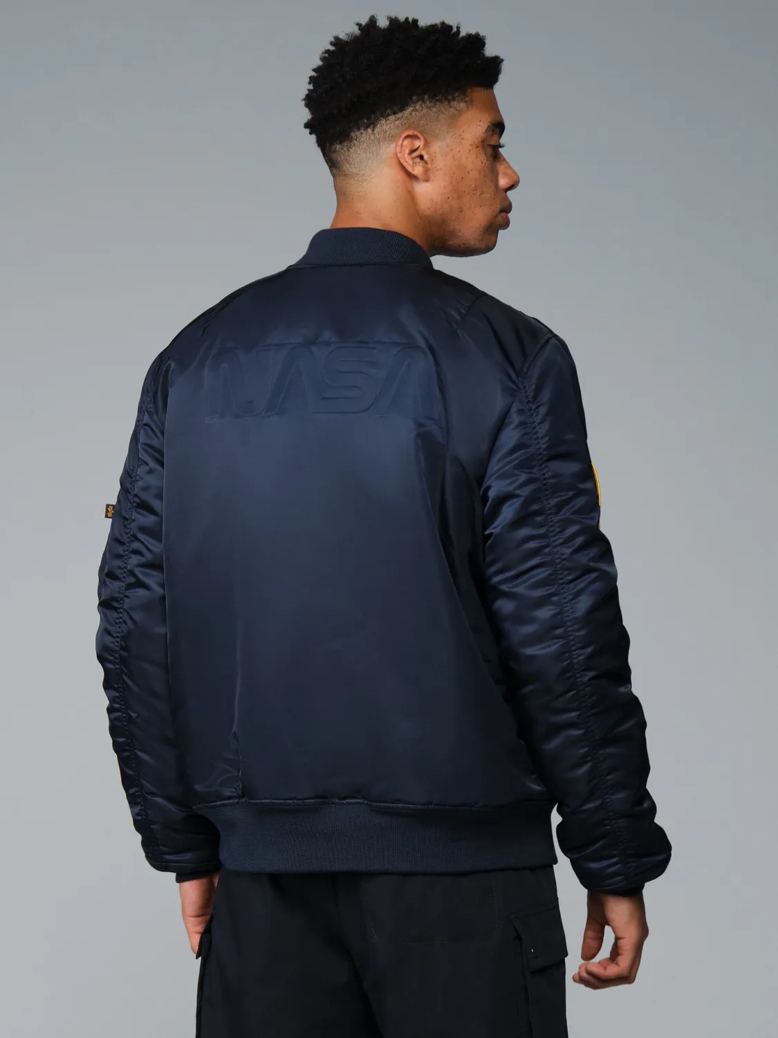 Alpha Industries MA-1 NASA bomber Replica Blue patchs