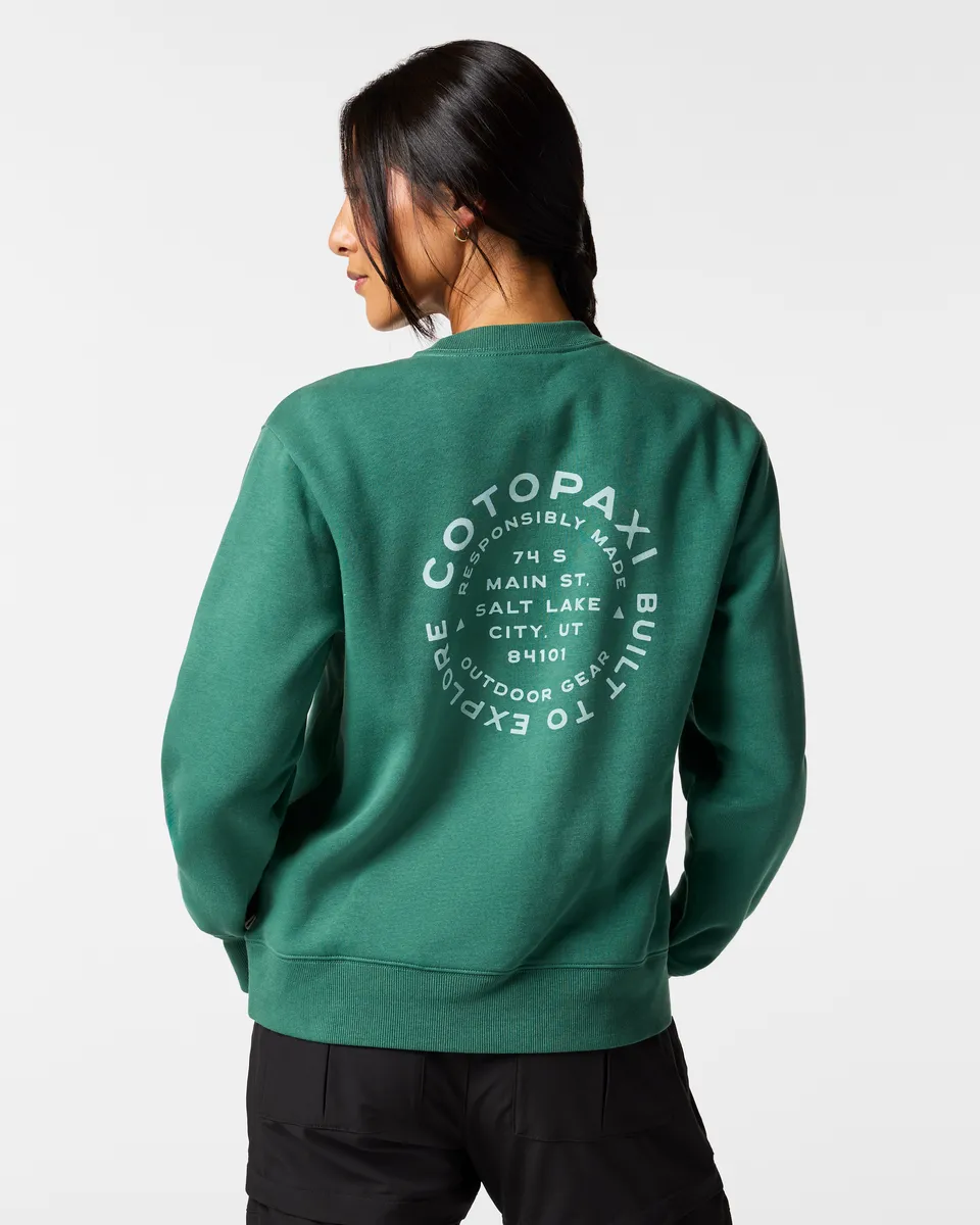 Cotopaxi Built to Explore sweat femme col rond graphique