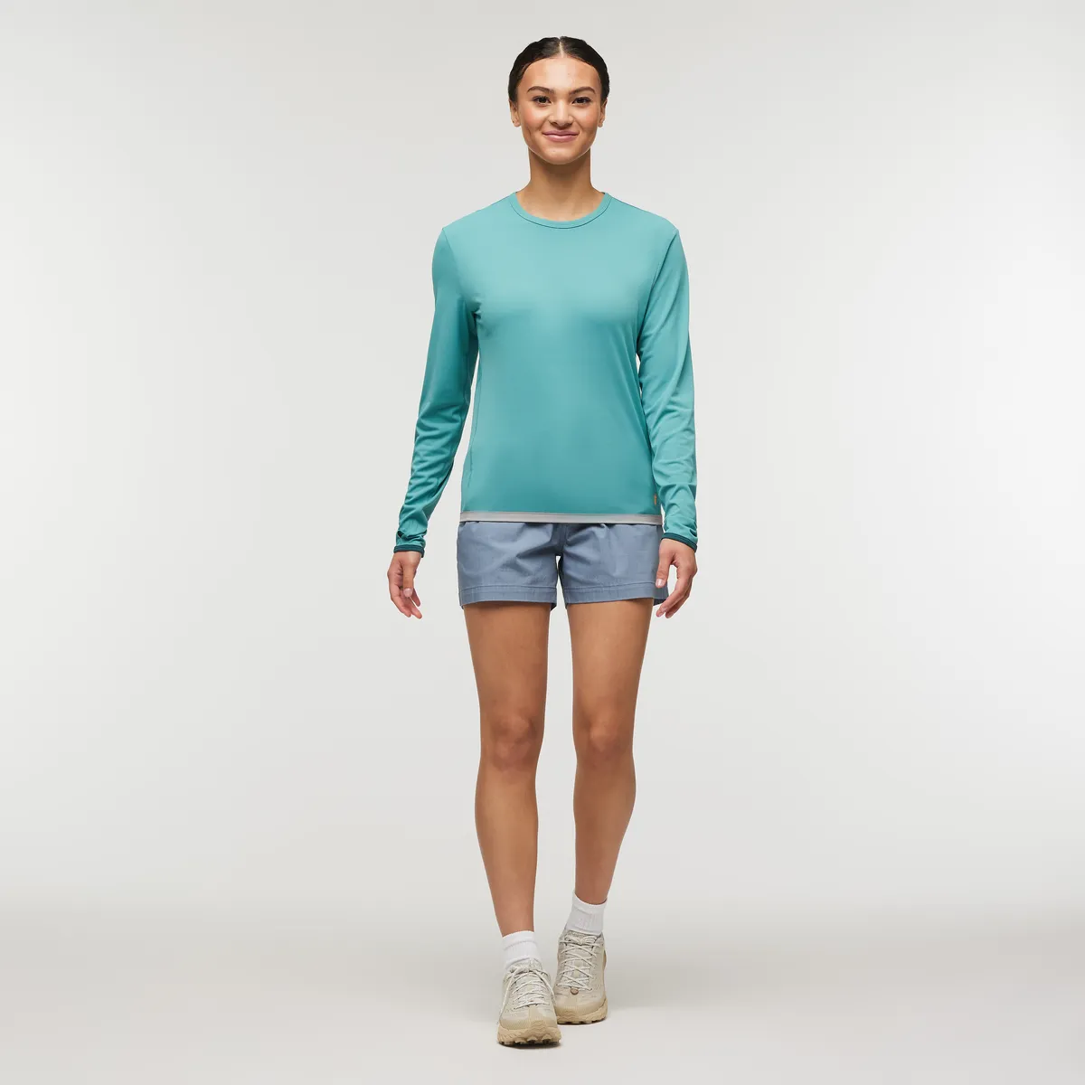 Cotopaxi Salto short ripstop femme Green Tea bio
