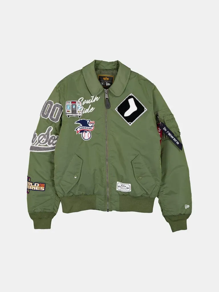 Alpha Industries MA-1 Chicago White Sox bomber vert