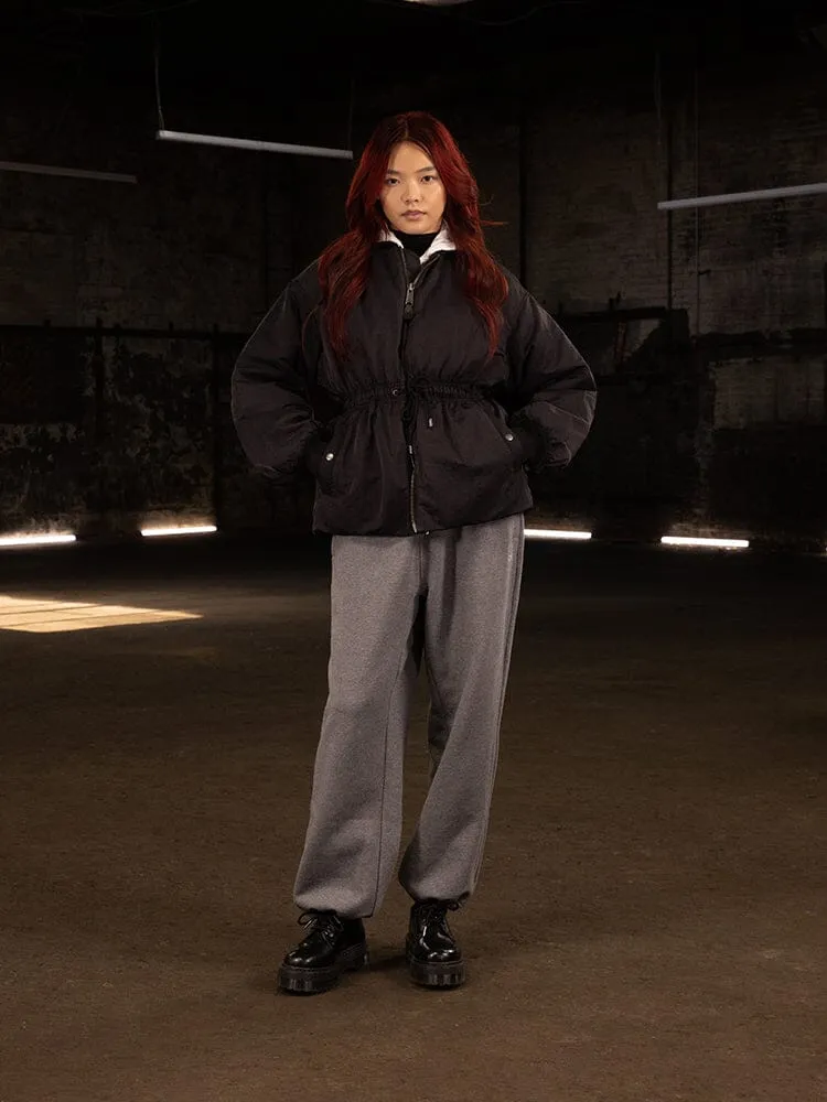 Alpha Industries Cinched Waist blouson femme matelassé noir