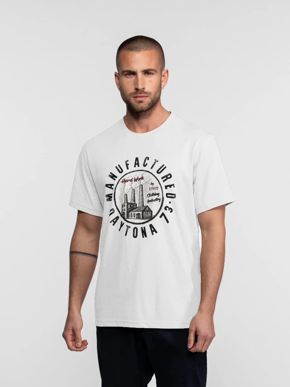 Daytona Froster T-shirt homme coton imprimé worker