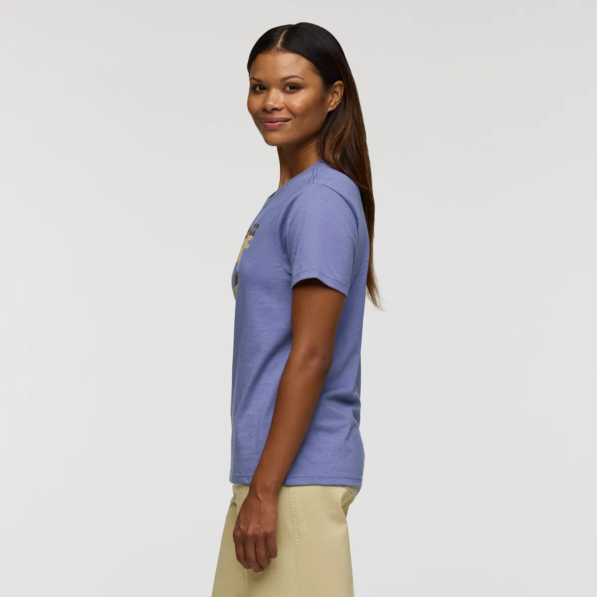 Cotopaxi Sunrise Lake t-shirt femme bleu smoke coton bio