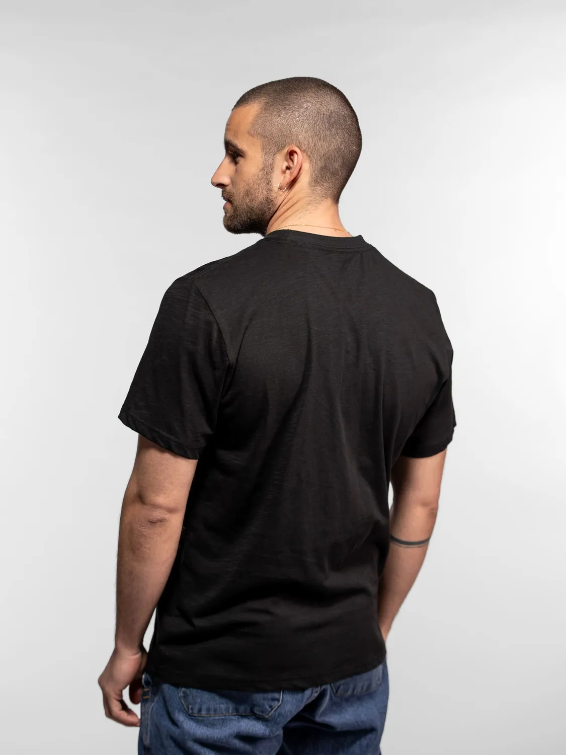 Daytona 73 Bell t-shirt homme black coton peigné