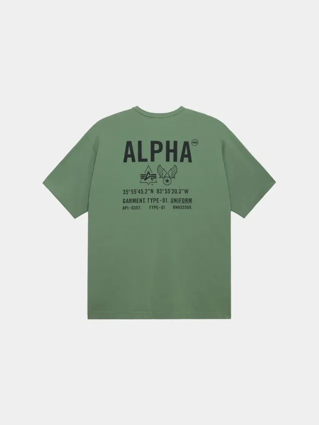 Alpha Industries Relaxed Uniform Tee t-shirt noir coton