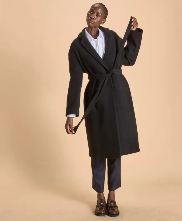 Soubacq Le Manteau Vendôme manteau laine noir