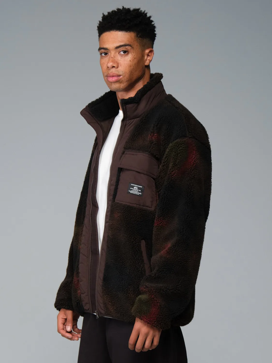 Alpha Industries Houston Sherpa blouson bomber hickory