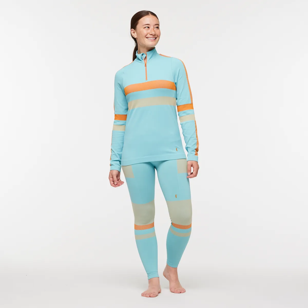 Cotopaxi Debajo pull thermique femme Ink Stripes zip