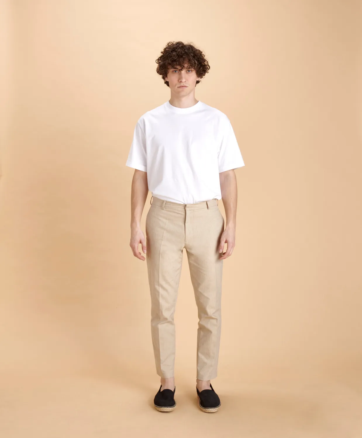 SOUBACQ Le Pantalon Séville homme pantalon coton champagne
