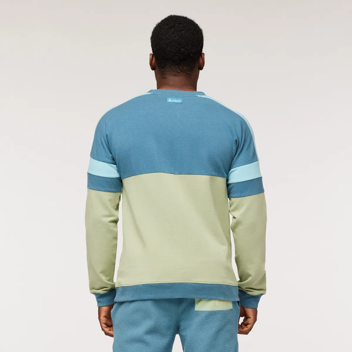 Cotopaxi Bandera sweat homme Blue Spruce coton bio
