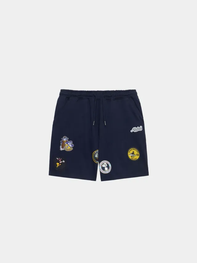 Alpha Industries Patched short jersey Replica Blue patchs