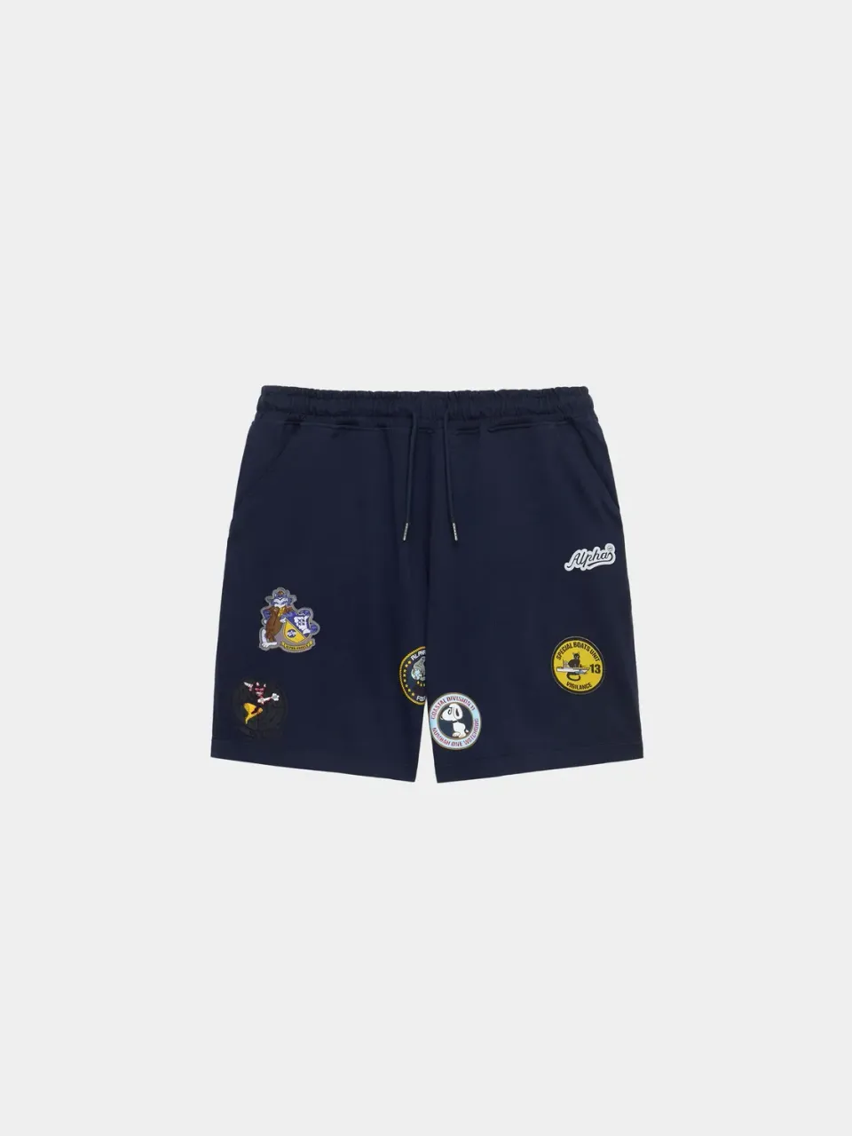 Alpha Industries Patched short jersey Replica Blue patchs