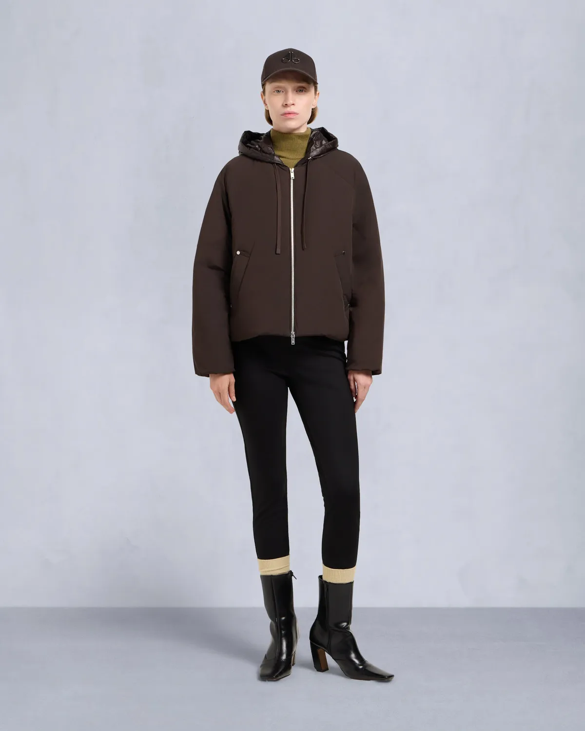 Moose Knuckles Tegan bomber duvet noir léger