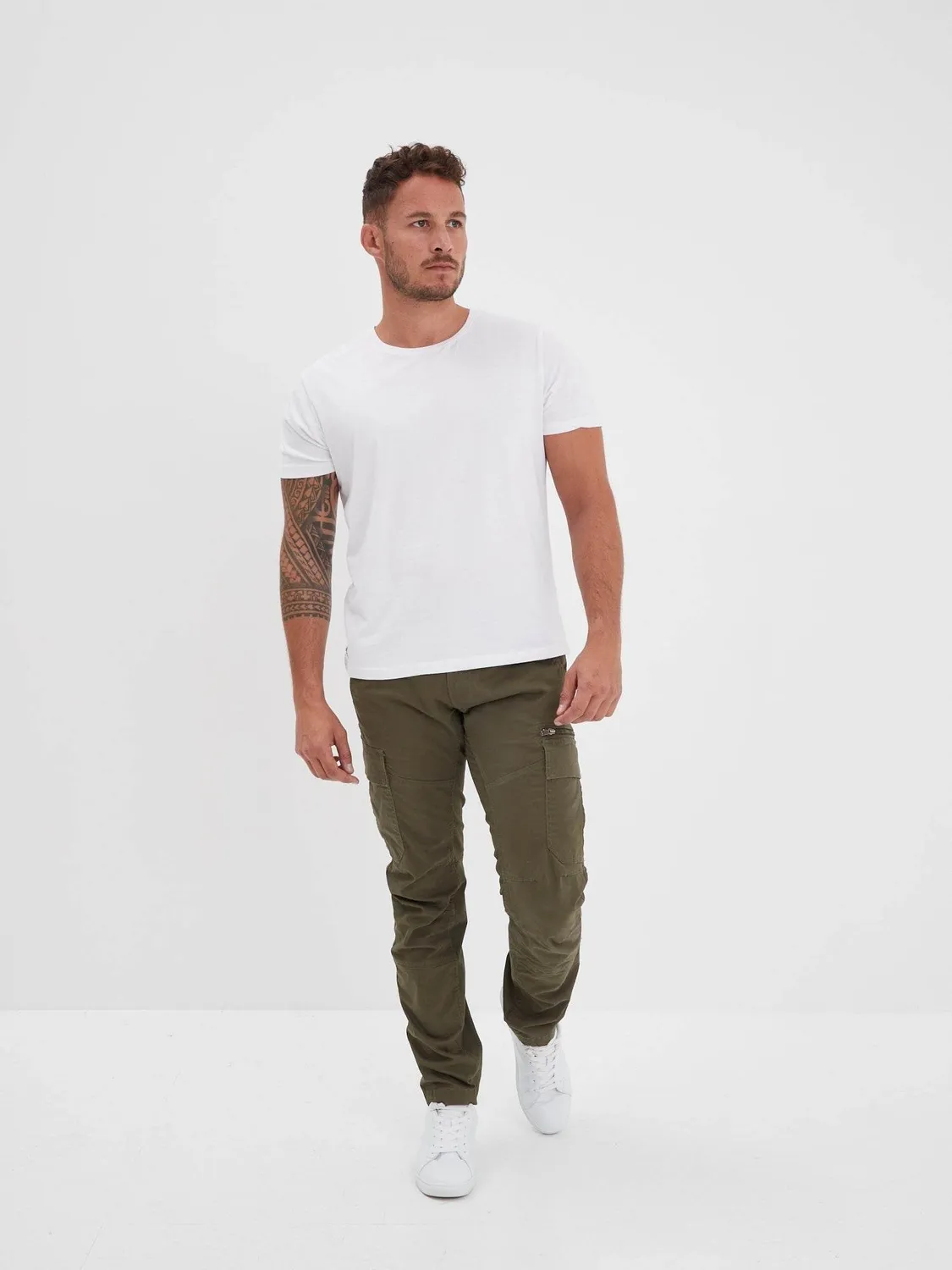 Daytona Roanoke pantalon cargo homme noir poches