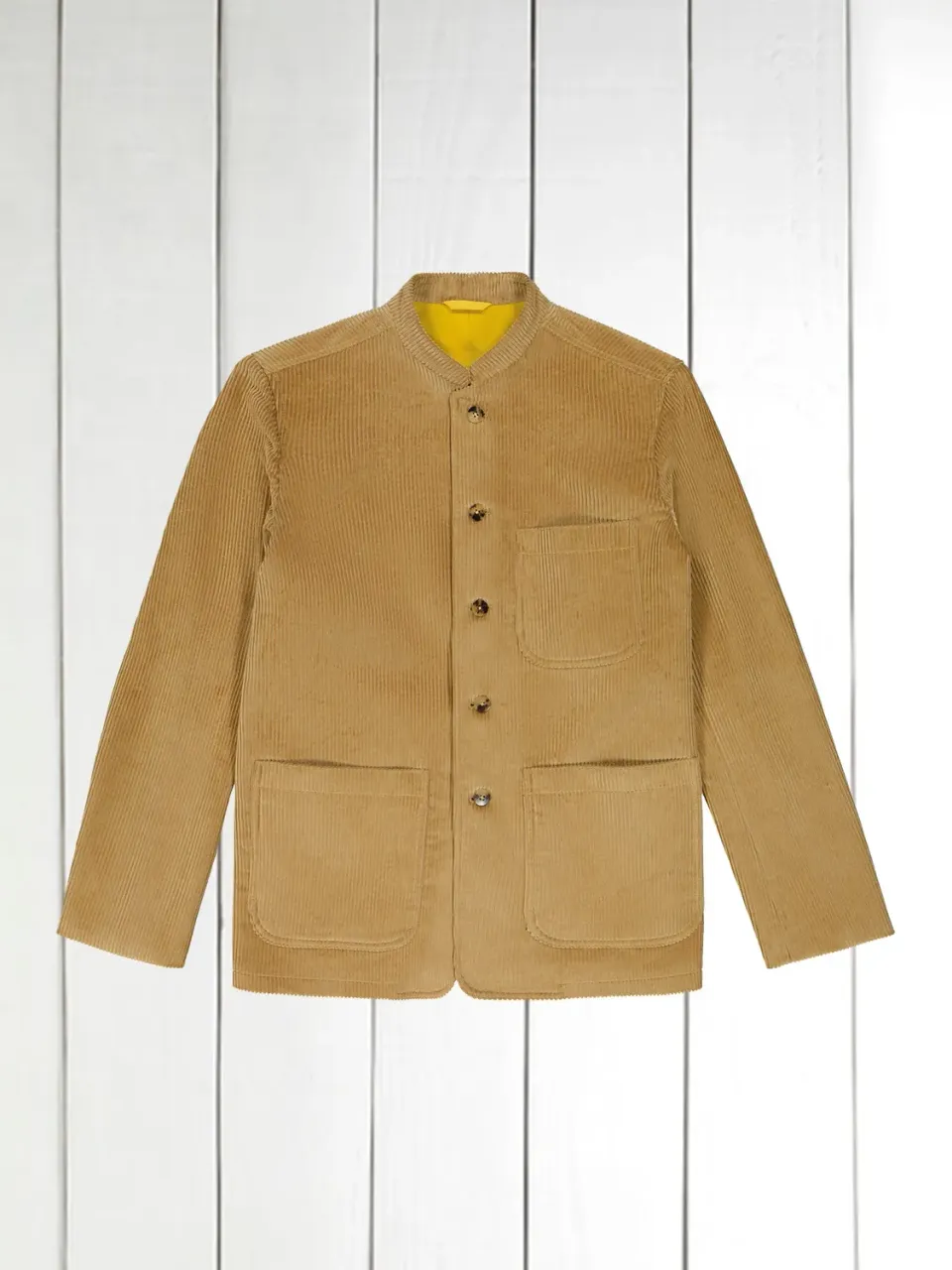 Hollington Tyrol veste velours sable col nehru 48