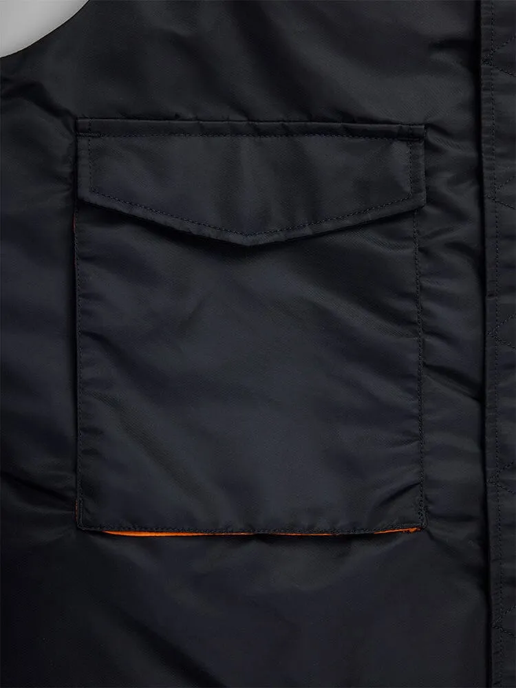 Alpha Industries MA-1 Mod gilet noir nylon homme