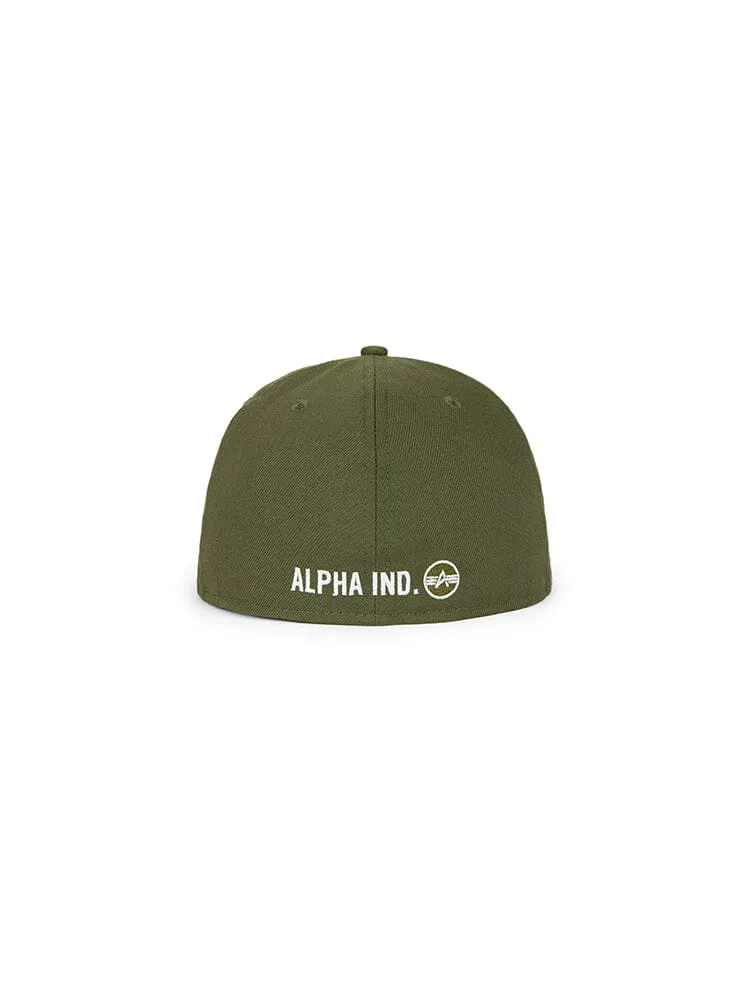 Alpha Industries 59Fifty casquette fitted noire patch