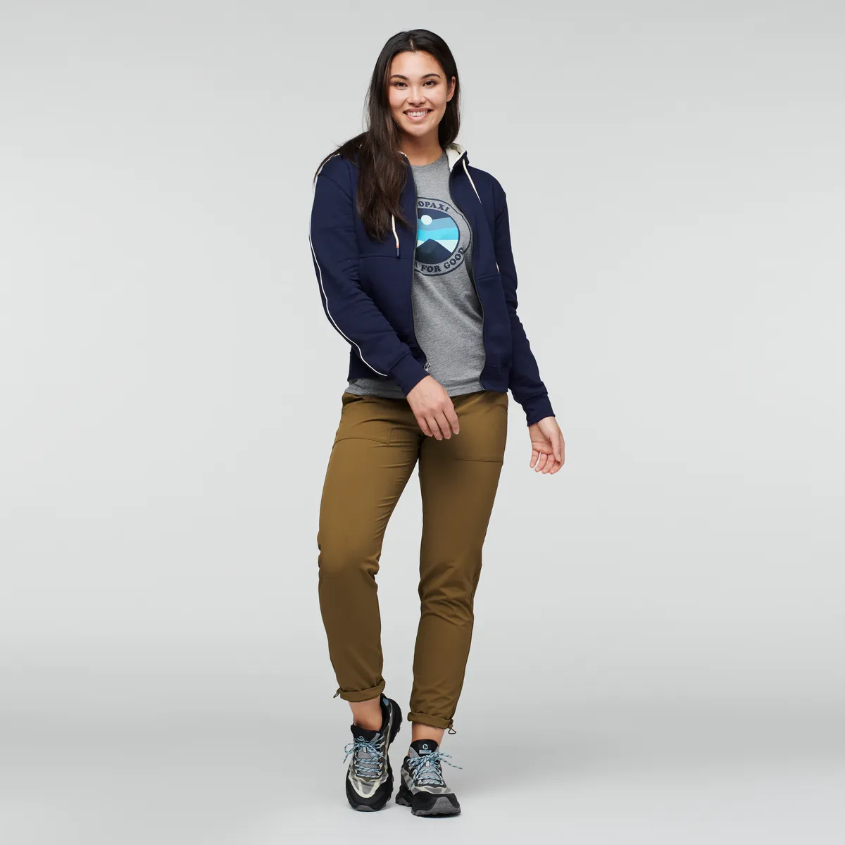 Cotopaxi Do Good sweat femme Heather Grey coton bio