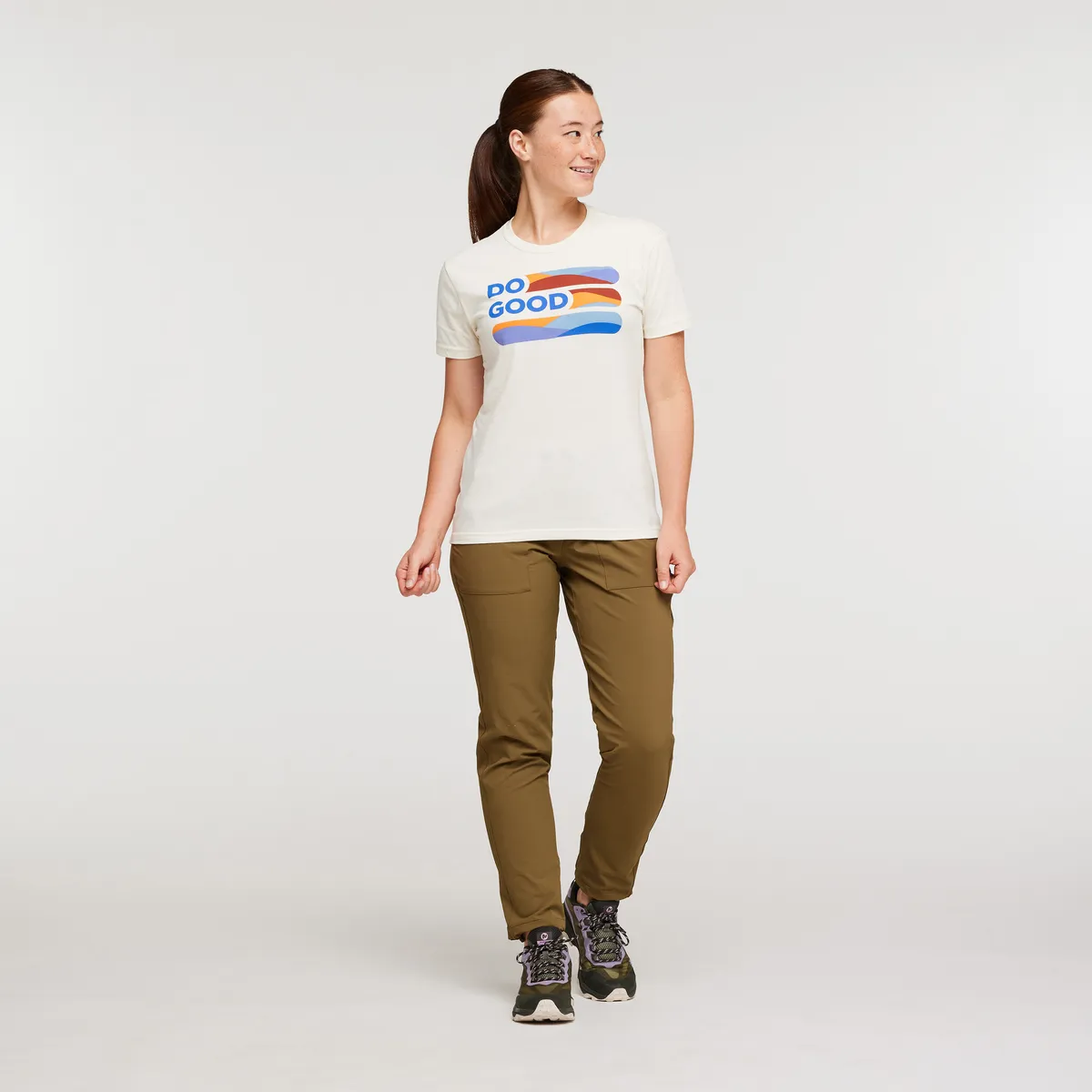 Cotopaxi Do Good Stripe t-shirt femme rayé coton