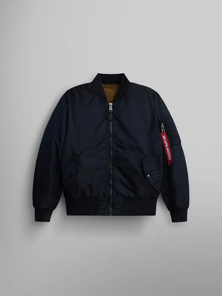 Alpha Industries MA-1 Battlewash bomber réversible teal vintage