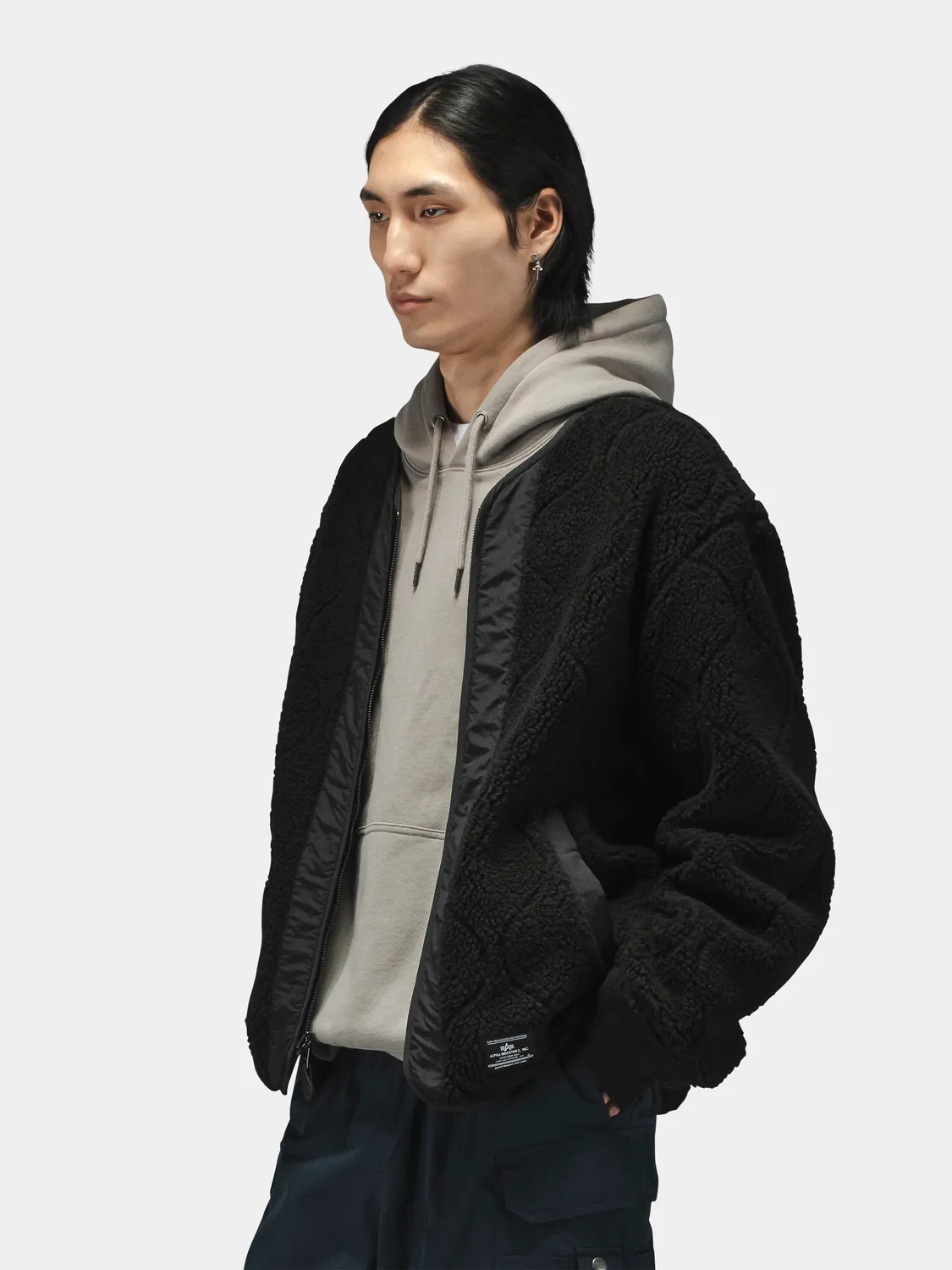 Alpha Industries M-65 Reversible veste réversible noir matelassé