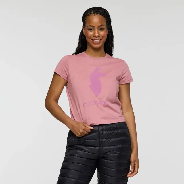 Cotopaxi Llama t-shirt femme Dusty Rose coton bio