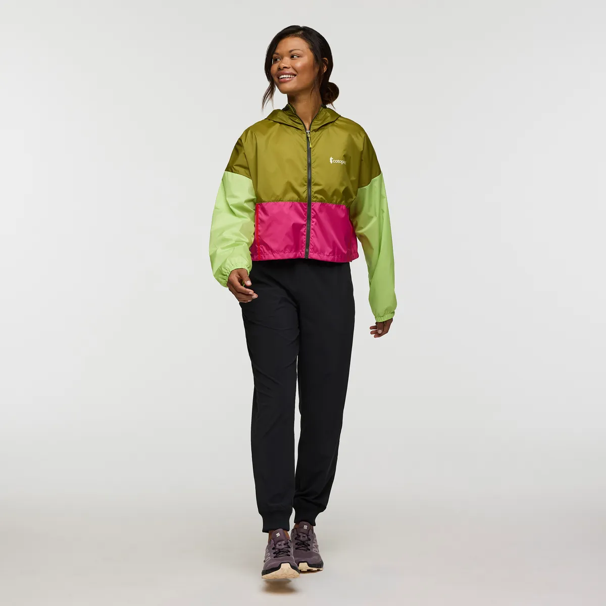 Cotopaxi Teca Crop veste femme Green Juice coupe-vent