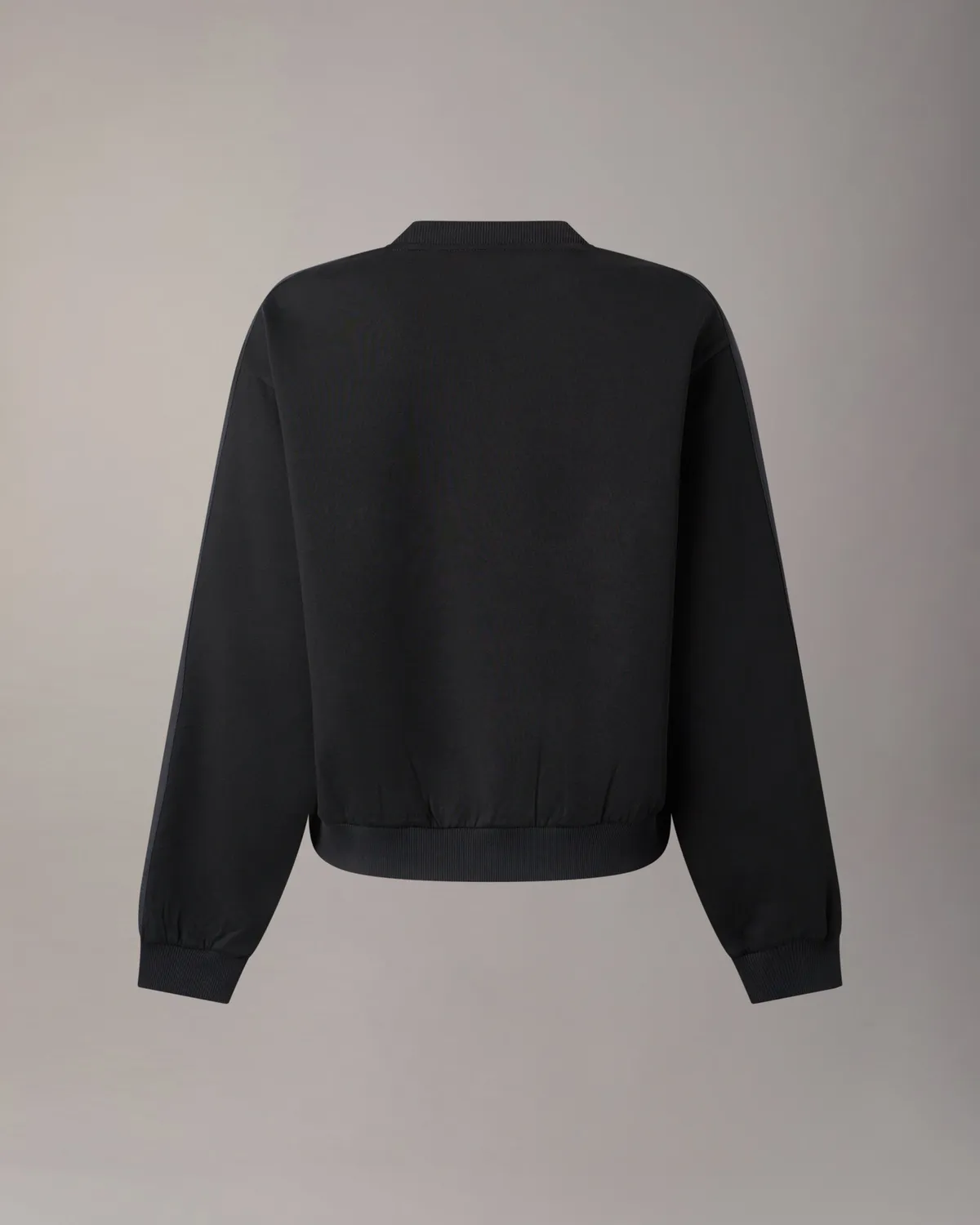 Moose Knuckles Mixed Media Crewneck sweat noir technique