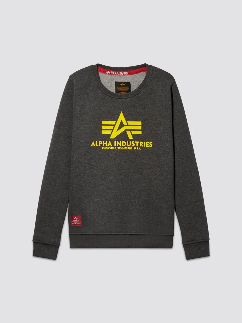 Alpha Industries Youth Basic Sweater sweat enfant charcoal heather coton