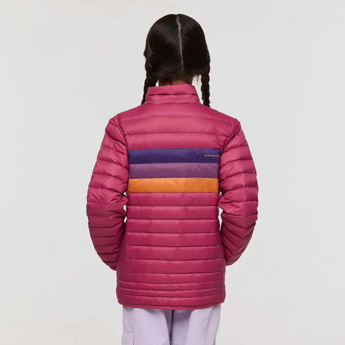 Cotopaxi Fuego doudoune enfant Sangria Stripes duvet