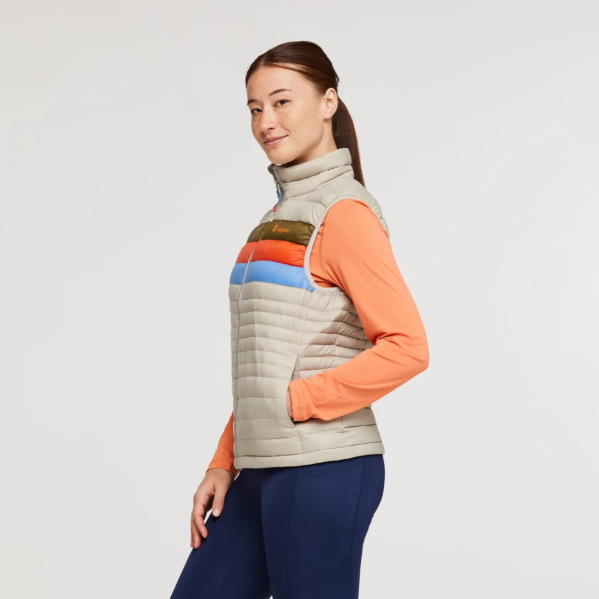 Cotopaxi Fuego Down Vest Women's gilet Amber Stripes duvet