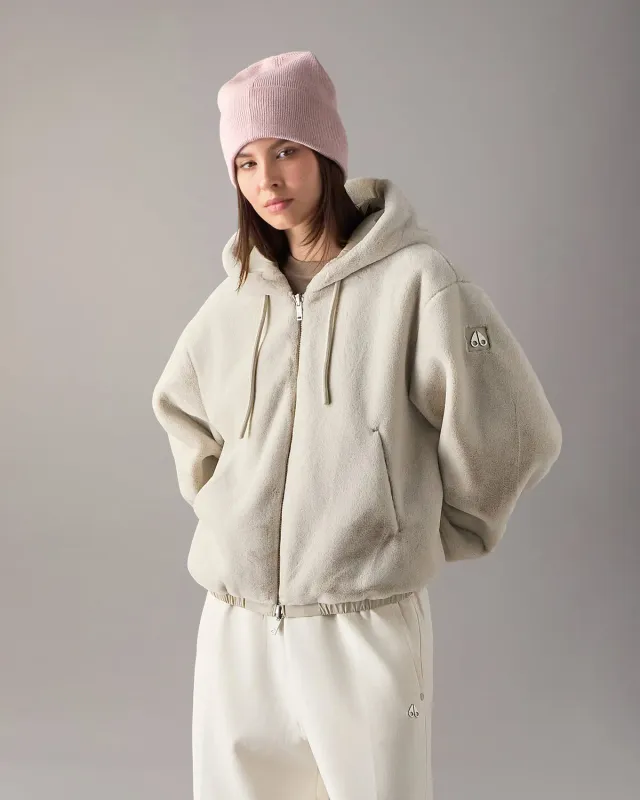 Moose Knuckles Eaton Bunny hoodie réversible Alabaster