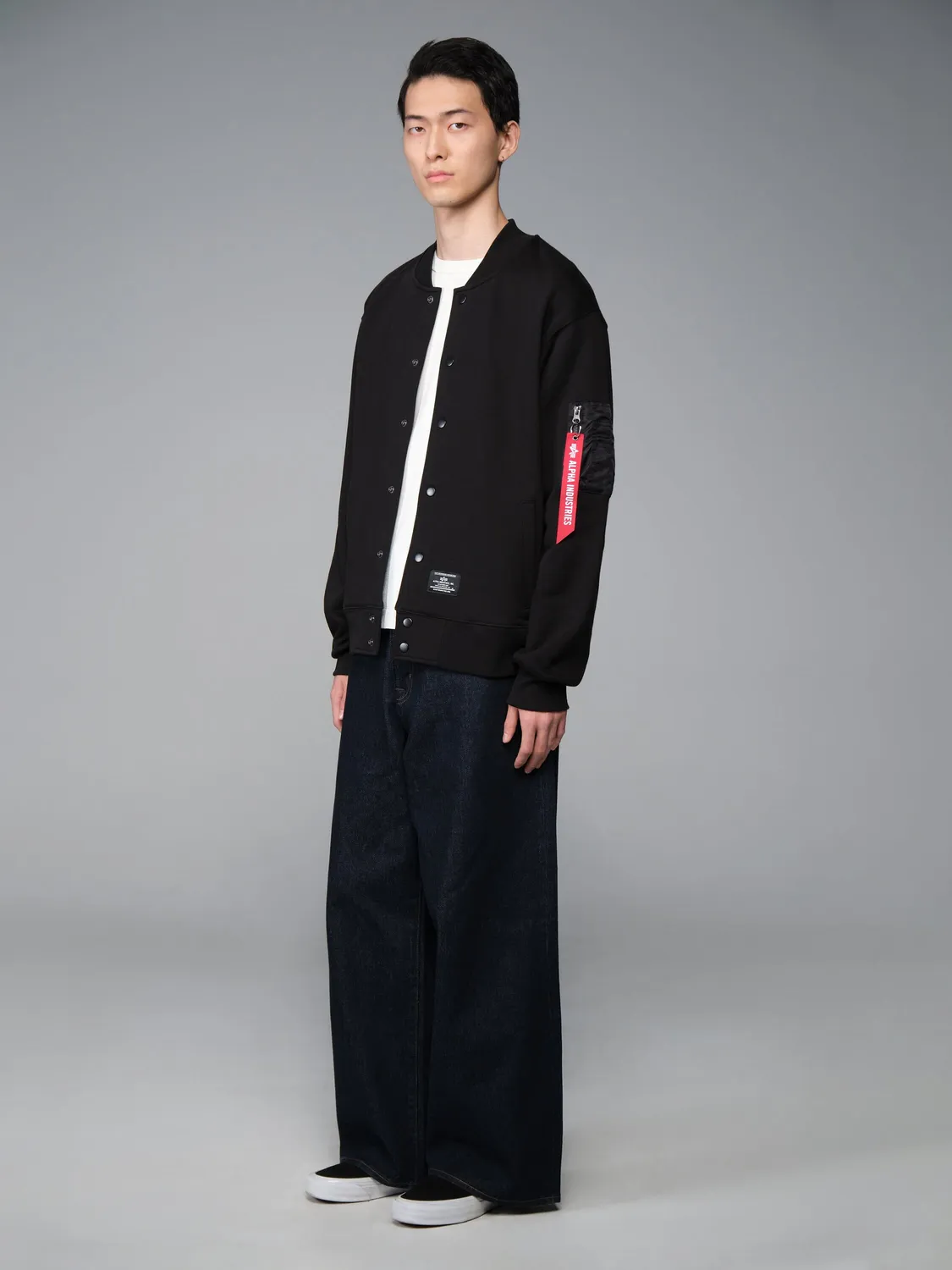 Alpha Industries MA-1 Sweatshirt sweat coton noir