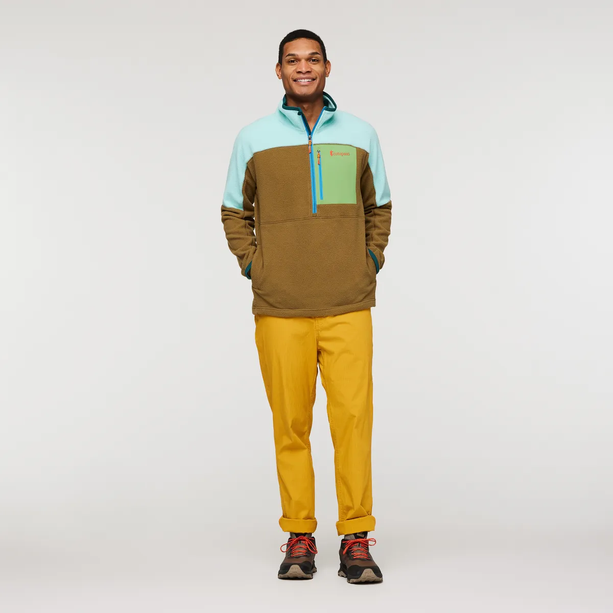 Cotopaxi Abrazo Half-Zip polaire homme Maritime/Birch